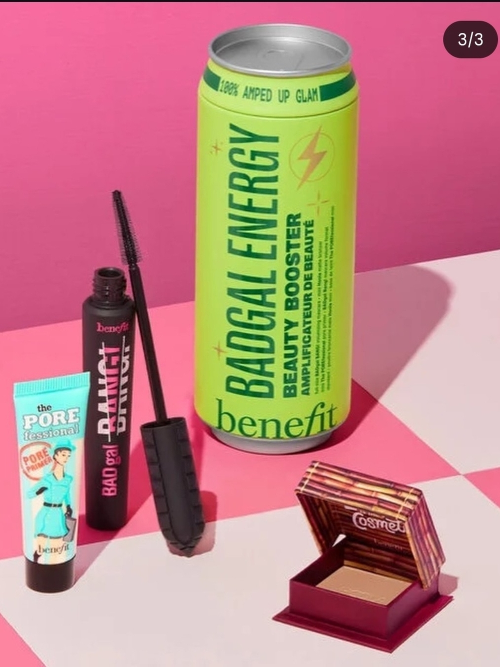 Benefit BADgal Energy Mascara & Beauty Booster Set in Black and Lime
